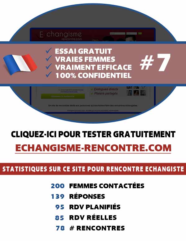 Aperçu du site web Echangisme-Rencontre